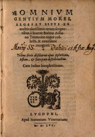 Omnium gentium mores leges et ritus