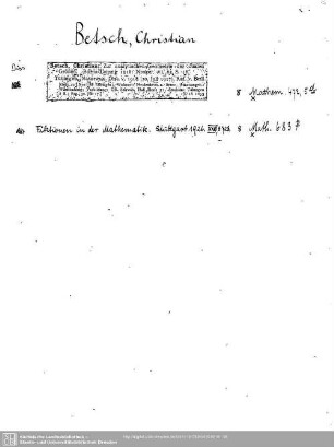 Betsch, Christian