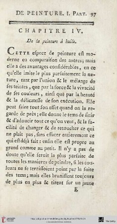 Chap. IV. : De la peinture à huile