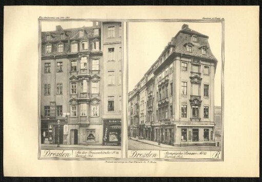 An der Frauenkirche No 16. / Rampische Strasse No 33.