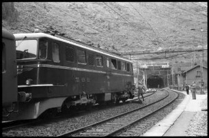 Göschenen: SBB E-LOK vor Gotthardtunnel