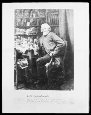 Porträt des Dichters August Heinrich Hoffmann von Fallersleben