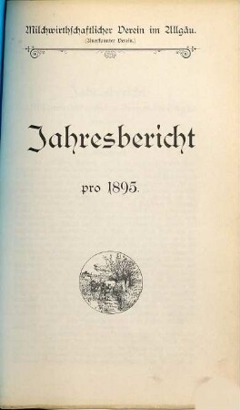 Jahres-Bericht : für .... 1895