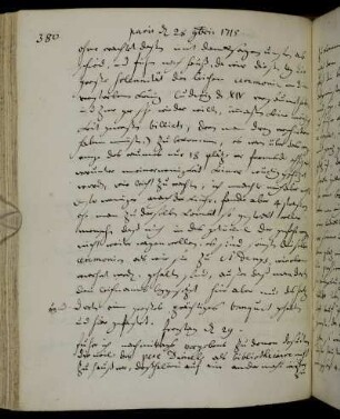 Paris 29. November - 7. Dezember 1715