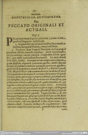 Disputatio IIX. Anti-Papistica De Peccato Originali Et Actuali