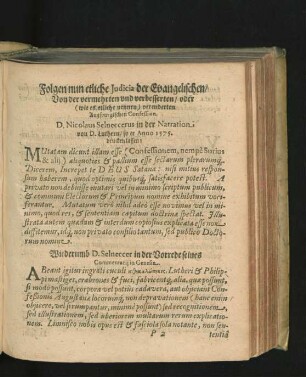 Folgen nun etliche Iudicia der Evangelischen ...