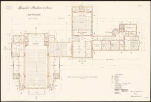 Königliche Akademie, Posen: Grundriss 1. Obergeschoss 1:100