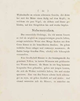 Nebenstrassen.