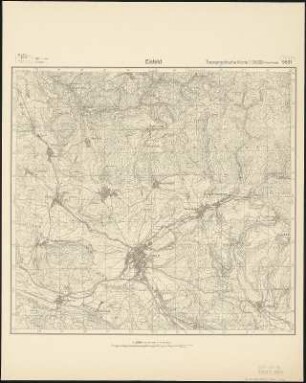 Meßtischblatt 5531 : Eisfeld, nach 1929 : Eisfeld. - Hrsg. 1906, bericht. 1929. - 1:25000. - [Berlin]: Reichsamt für Landesaufnahme, nach 1929. - 1 Kt.