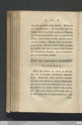 Fünf und zwanzigstes Hauptstück. Cartesius.