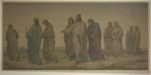 Christus mit den Jüngern wandelnd (erste Komposition)