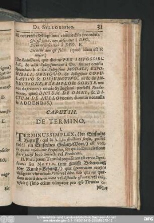 Caput III. De Termino.