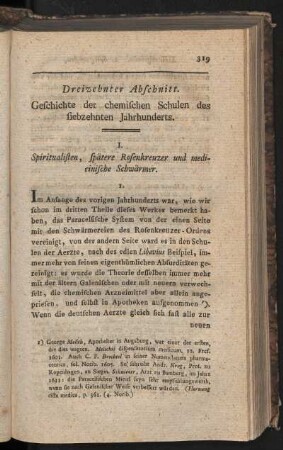 Dreizehnter Abschnitt. Geschichte der chemischen Schulen des siebzehnten Jahrhunderts
