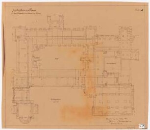 Königliches Residenzschloss Posen, Posen: Grundriss KG 1:200