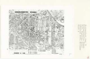 Kindzentriertes Wohnen, Berlin-Schmargendorf (Diplomarbeit bei Werner Düttmann): Standorte, Karte 1:4000