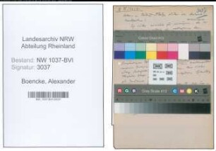 Entnazifizierung Alexander Boencke , geb. 17.01.1911 ()