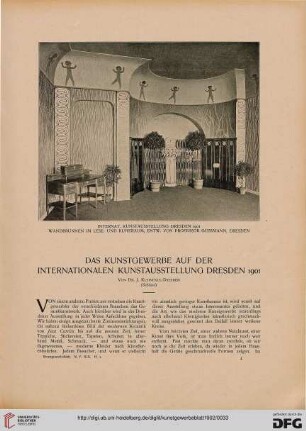 Das Kunstgewerbe auf der internationalen Kunstausstellung Dresden 1901, [2]