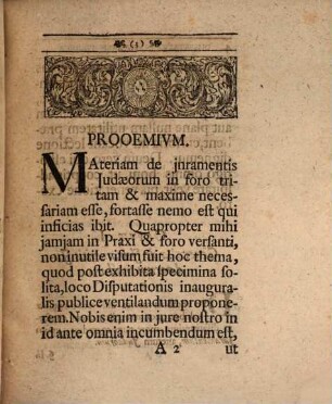 Dissertatio inauguralis juridica De juramentis Judaeorum, von Juden-Eyden