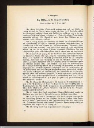 3. Abschnitt: Der Rückzug in die Siegfried-Stellung