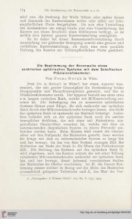 18: Die Bestimmung der Brennweite eines zentrierten sphärischen Systems mit dem Schellschen Präzisionsfokometer