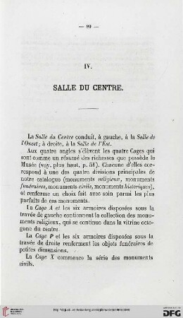 IV: Salle du centre