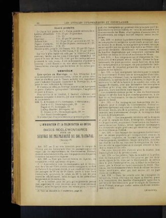 L'Immigration et la Colonisation au Brésil.