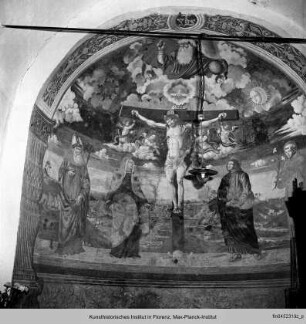 Kreuzigung mit den Heiligen Maria, Johannes, Augustinus und Antonius von Padua