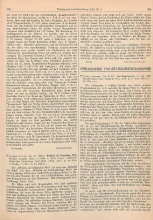 286-288 [Rezension] Hessen, Johannes, Das Kausalprinzip