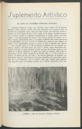 "Tarma", óleo de Antonino Espinosa Saldaña