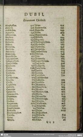 Dubii. Etiamnum Ordinis