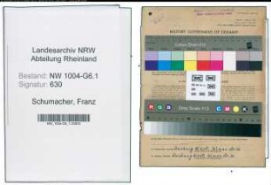 Entnazifizierung Franz Schumacher , geb. 05.01.1905 (Schmelzmeister)