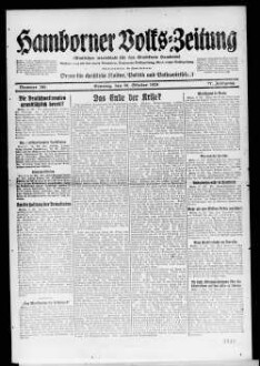 Hamborner Volks-Zeitung. 1911-1929