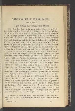 Mikronesien und die Mission daselbst
