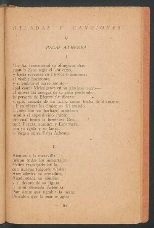 V - Palas Athenea