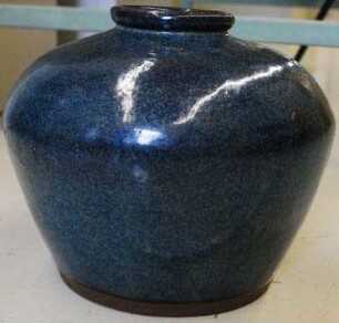 Glasierte Vase