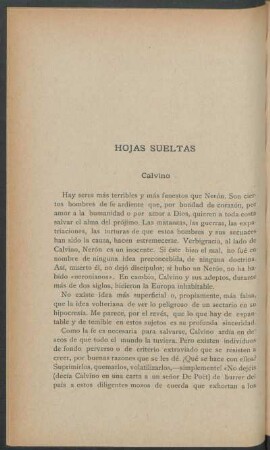 Hojas sueltas