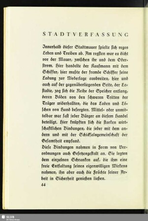 Stadtverfassung