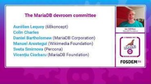 Welcome to the MariaDB devroom