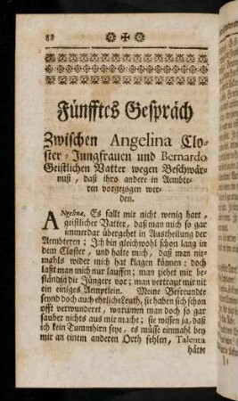 88-100, Fünfftes Gespräch.