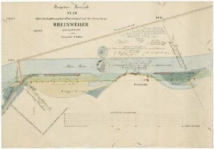 Inspection Loerrach. Plan über das Großherz. Rheinvorland auf der Gemarkung Rheinweiler