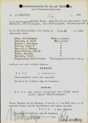 Roth, Franz
