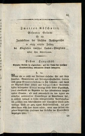 29-41, Erstes Hauptstük.