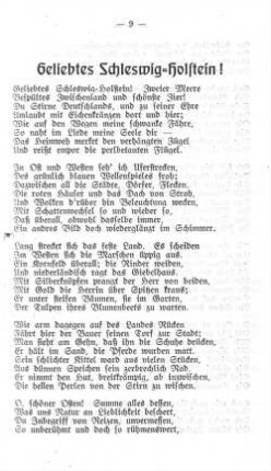 Geliebtes Schleswig-Holstein !