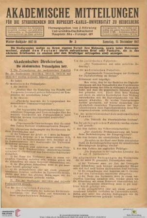Nr. 3 (15. Dezember 1917)
