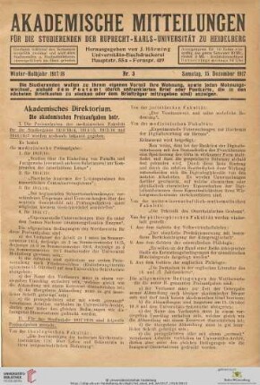 Nr. 3 (15. Dezember 1917)