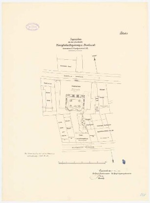 Regierungsgebäude, Stralsund: Lageplan 1:400