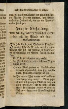 31-49, Zweyte Abtheilung.; Erste Krankengeschichte. - Zweyte Krankengeschichte.