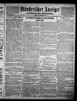 Münsterischer Anzeiger : Westfälischer Merkur : Münsterische Volkszeitung : amtliches Organ des Gaues Westfalen-Nord der NSDAP und sämtlicher Behörden