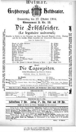 Die Tageszeiten
