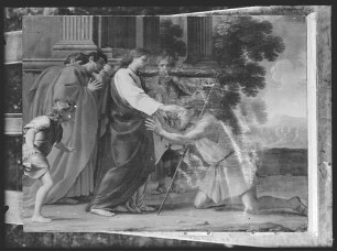 Lesueur, Eustache: Blindenheilung (oder: Christus heilt einen Blinden), GK I 7669.